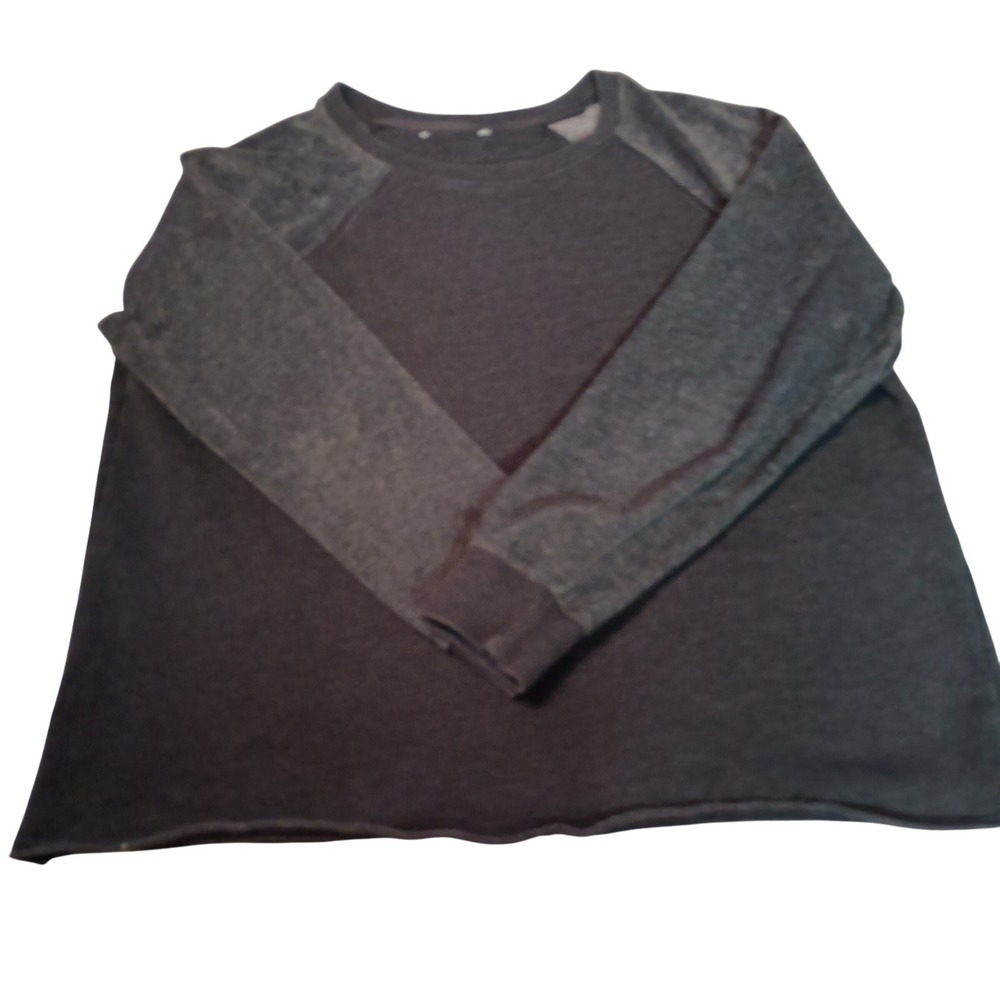 American Eagle Outfitters Womens Long Sleeve Raglan Sweatshirt Dark Gray
